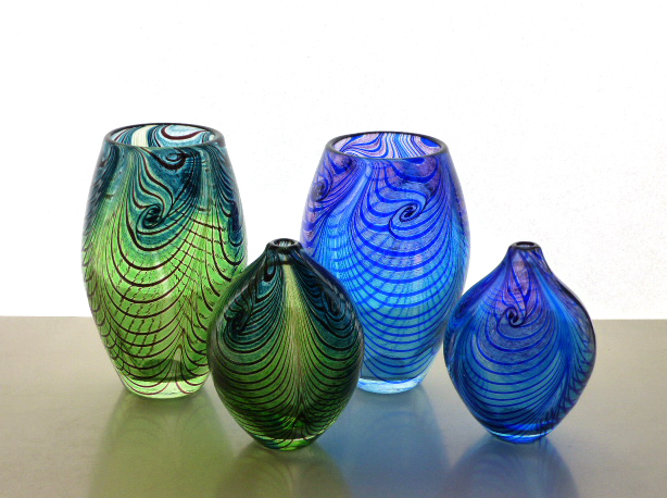 Swirl Vases | Sanders & Wallace Glassblowing Company